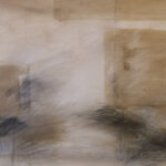 Alessandra Cerini. Paesaggi. Senza titolo #5 (2011) - Fusaggine+acrilico su carta 100X70